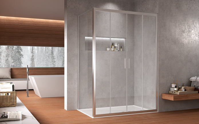 Box Doccia con Porte Centrali Scorrevoli