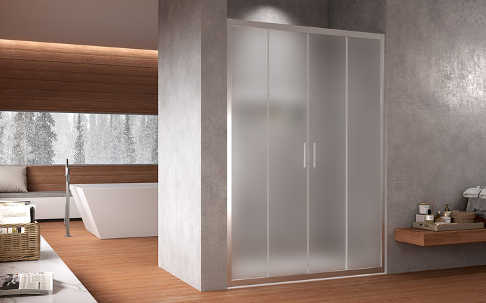 Box Doccia con Porte Centrali Scorrevoli