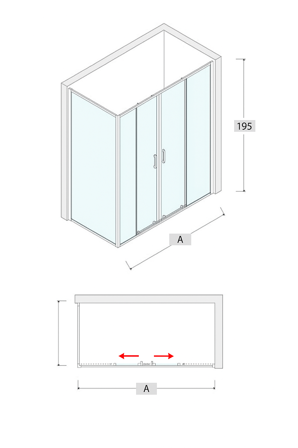 Box Twenty Gold Porte Centrali Scorrevoli