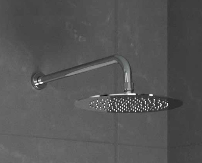 Set soffione con braccio doccia Cromo rotondo