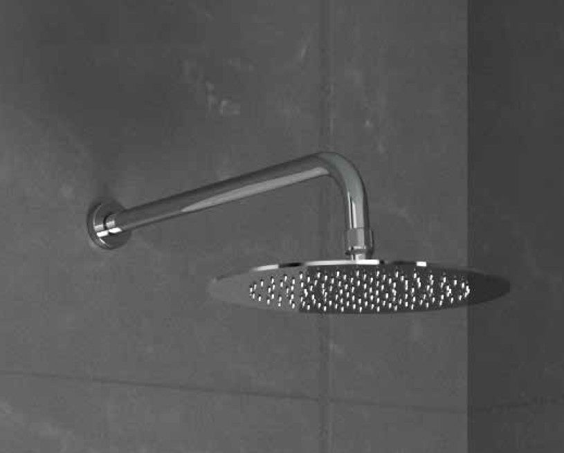 Set soffione con braccio doccia Cromo rotondo