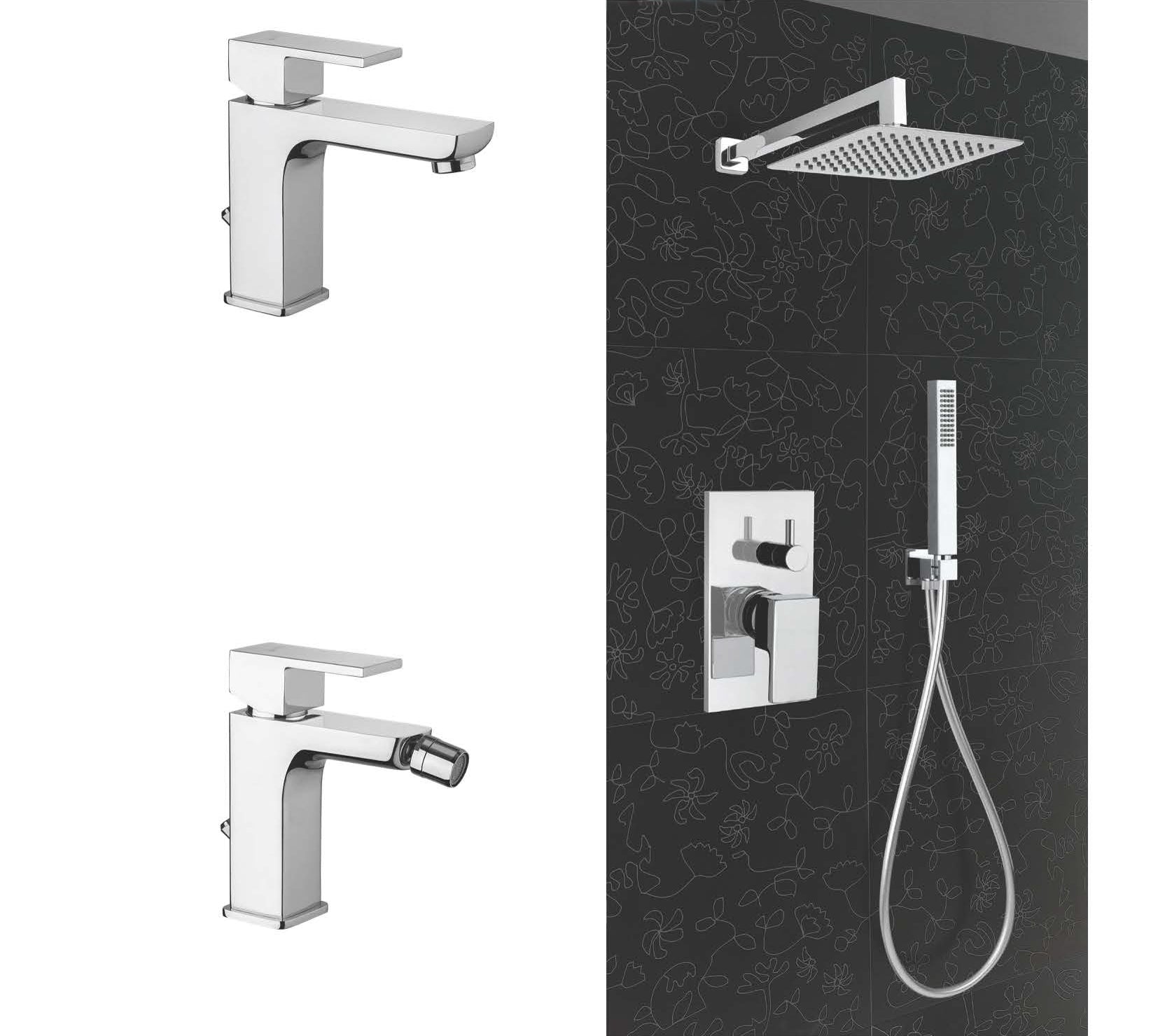 Composizione Square Cromo