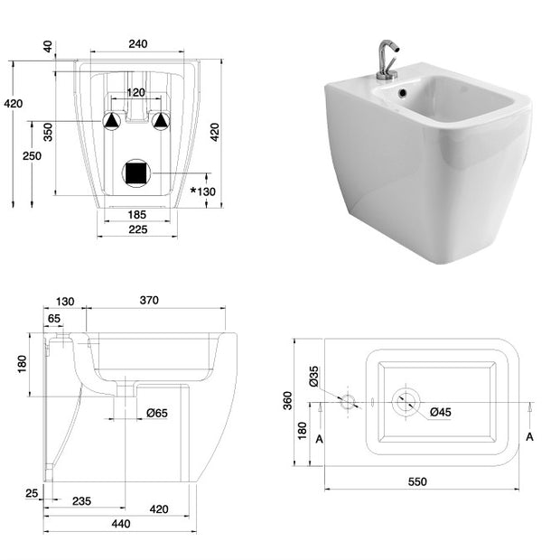 VASO/BIDET TEA TERRA