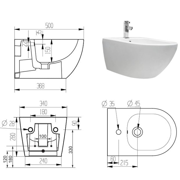 VASO WAVE SOSPESA