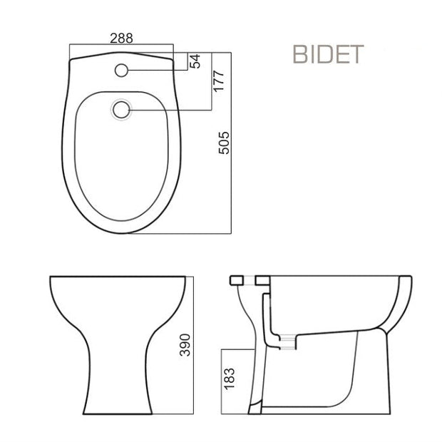 VASO/BIDET TRADIZIONALE GEA