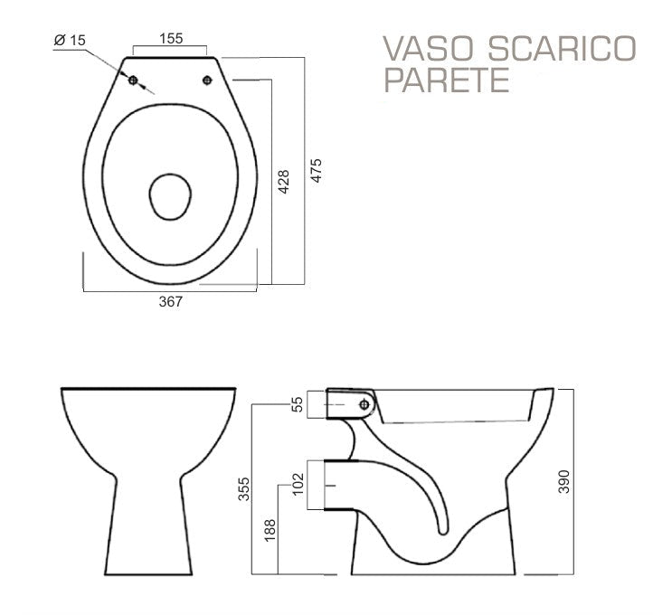 VASO/BIDET TRADIZIONALE GEA