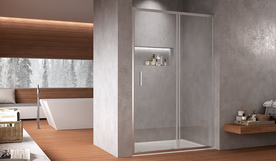 Box doccia con porta scorrevole in cristallo Delabost