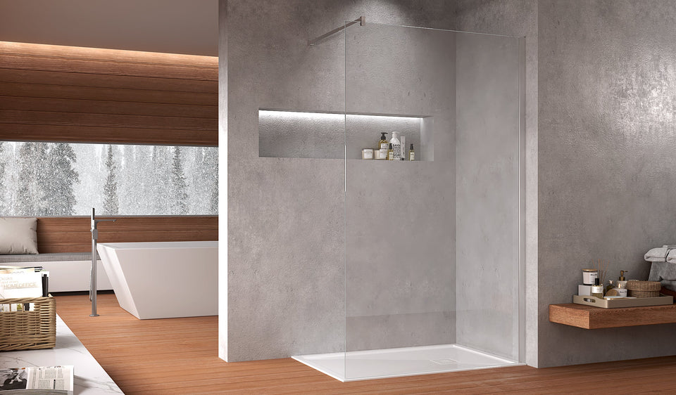 Box doccia walk-in in cristallo Delabost