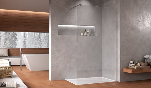 Box doccia walk-in in cristallo Delabost