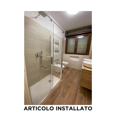 Vetro fisso trasparente per tutti box doccia