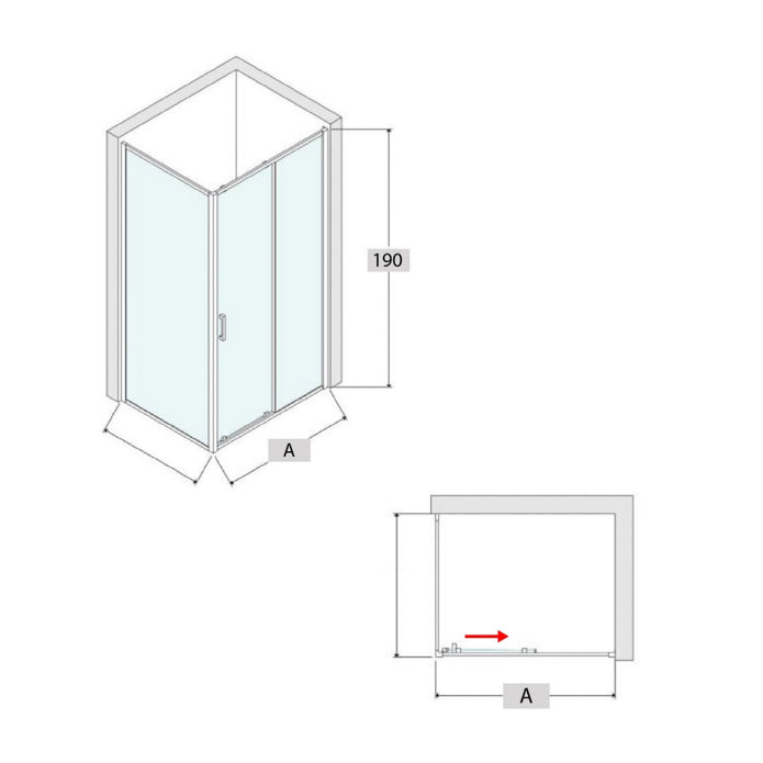Box Doccia con Porta Scorrevole
