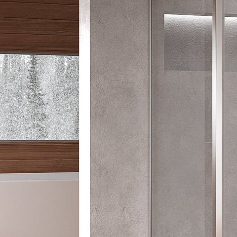 Vetro fisso trasparente per tutti box doccia