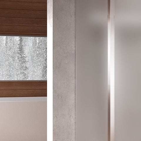 Vetro fisso opaco per tutti box doccia