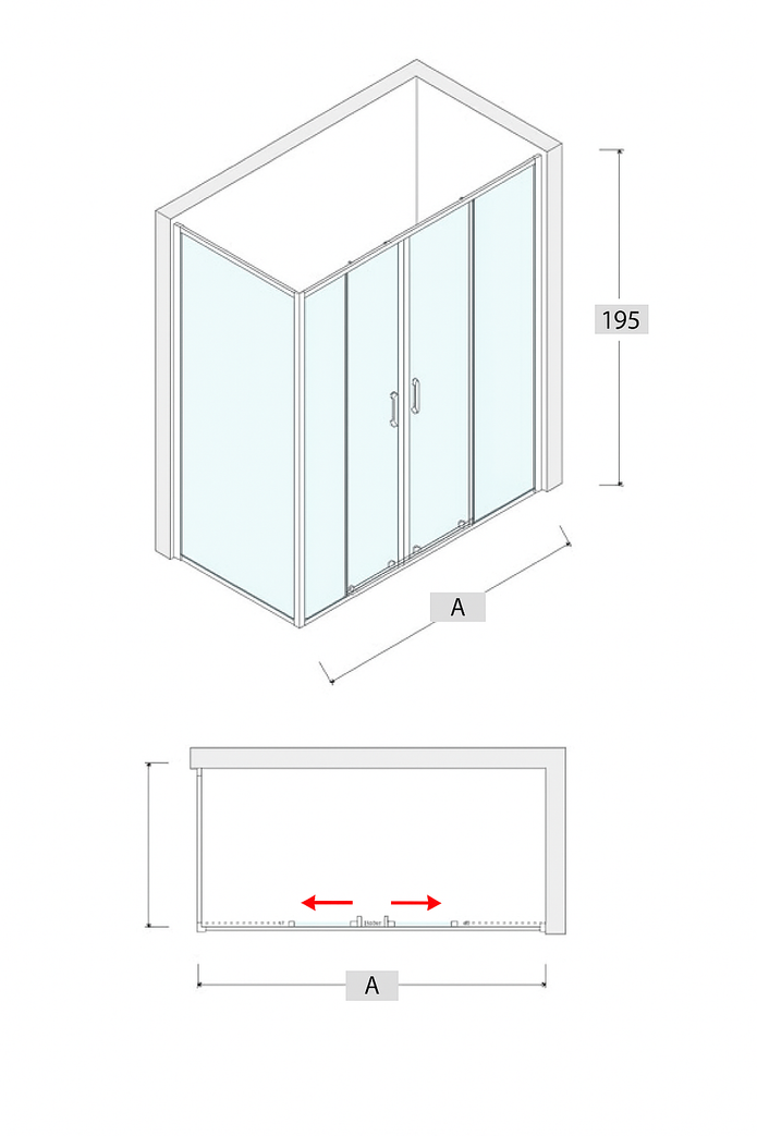 Box Twenty Gold Porte Centrali Scorrevoli