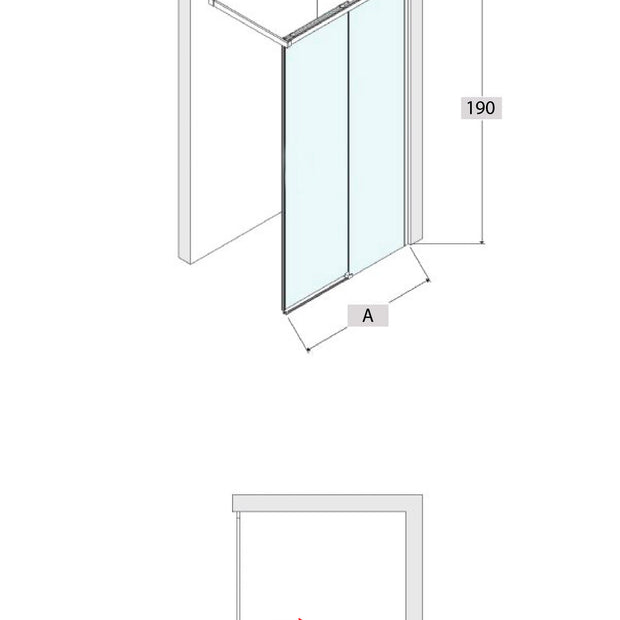 Box Doccia Walk-in scorrevole