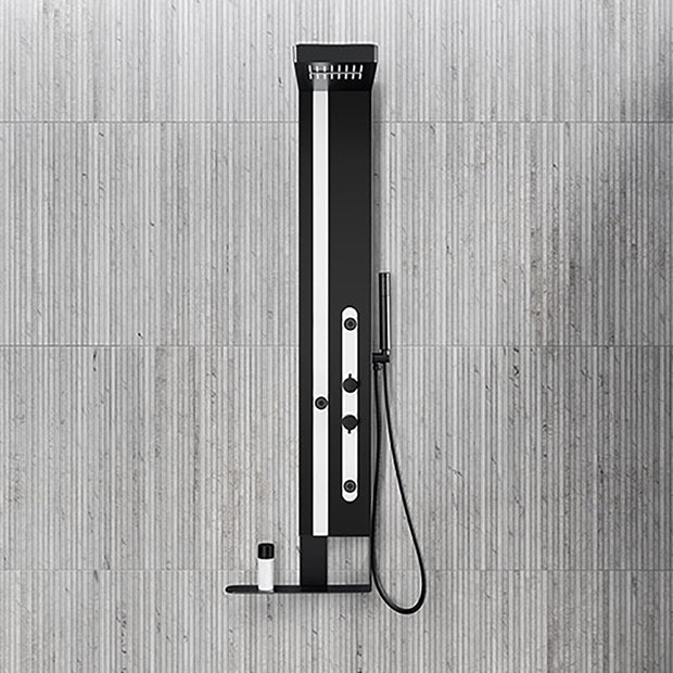 Pannello doccia GS Idromassaggio Nero-Bianco