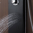 Pannello doccia idromassaggio Eleven Nero