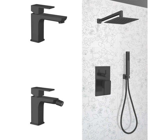 Composizione Square Nero Opaco