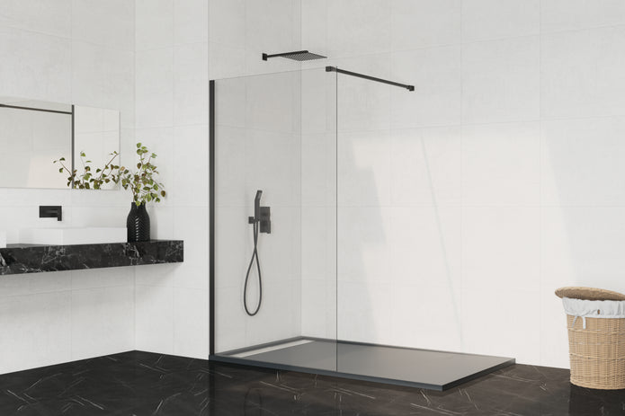 Box Doccia Walk-in Screen Nero