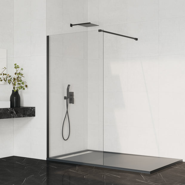 Box Doccia Walk-in Screen Nero