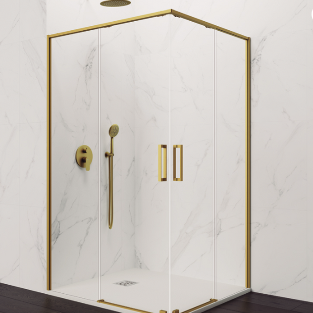 Box Doccia Angolare Twenty Gold