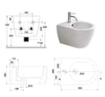 VASO/BIDET PRIME SOSPESO