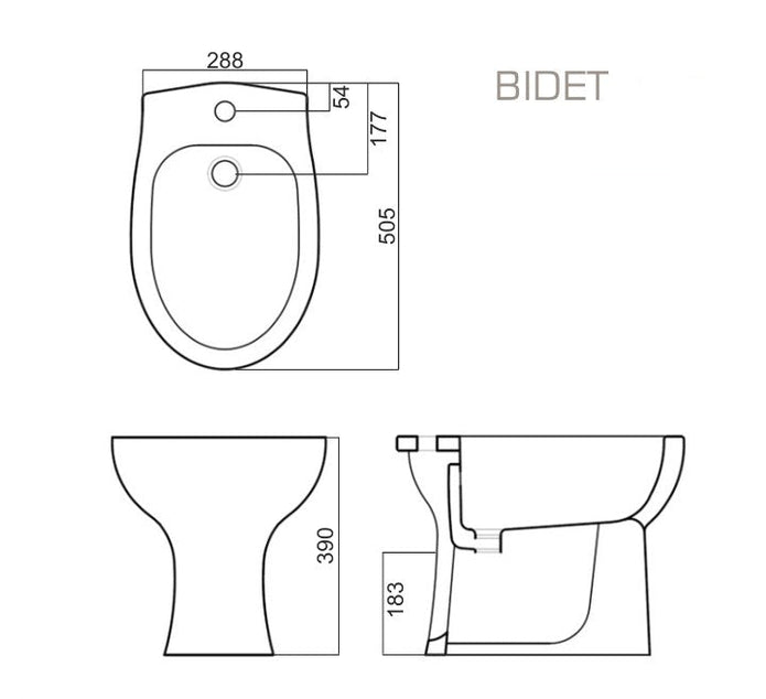 VASO/BIDET TRADIZIONALE GEA