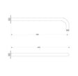 Set soffione con braccio doccia Rame rotondo