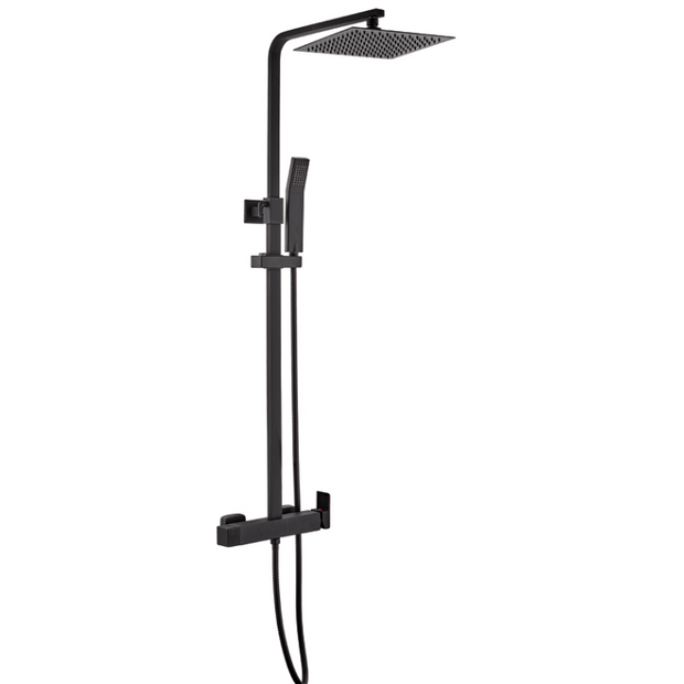 Colonna Doccia Nera Integrata