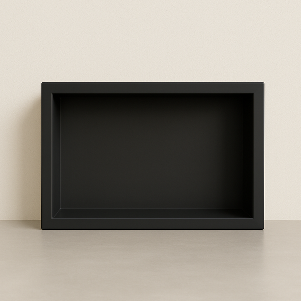 Nicchia Prefabbricata Portasapone a incasso Nero