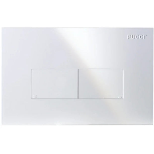 Placca di scarico Pucci ECO Bianca Square