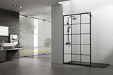 Box Doccia Walk-in Screen Frame Nero