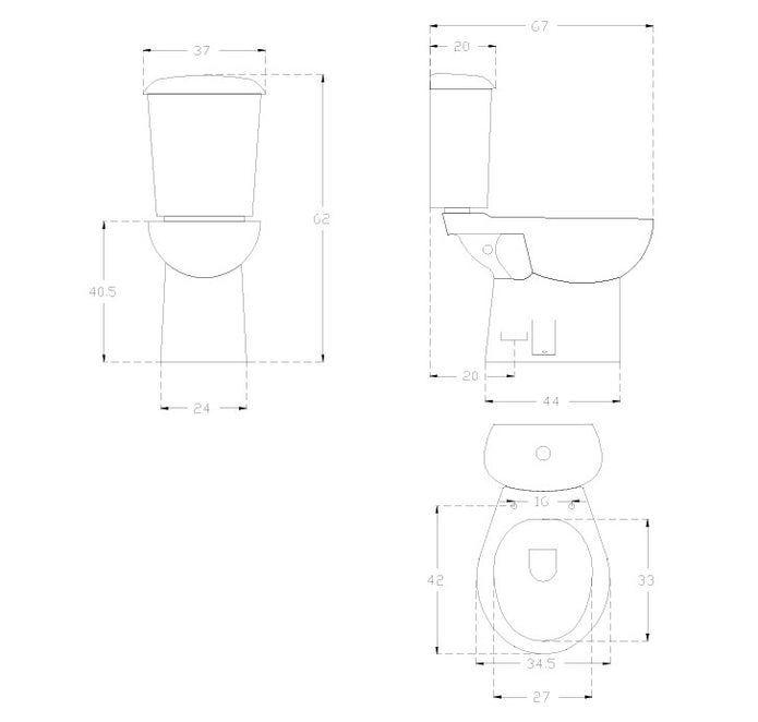 SANITARI CON VASO MONOBLOCCO TRADIZIONALE MAGIC