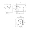 VASO/BIDET TRADIZIONALE CLARA RIMLESS