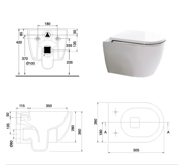 VASO/BIDET PRIME SOSPESO
