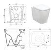 VASO/BIDET TREND TERRA FILOMURO RIMLESS