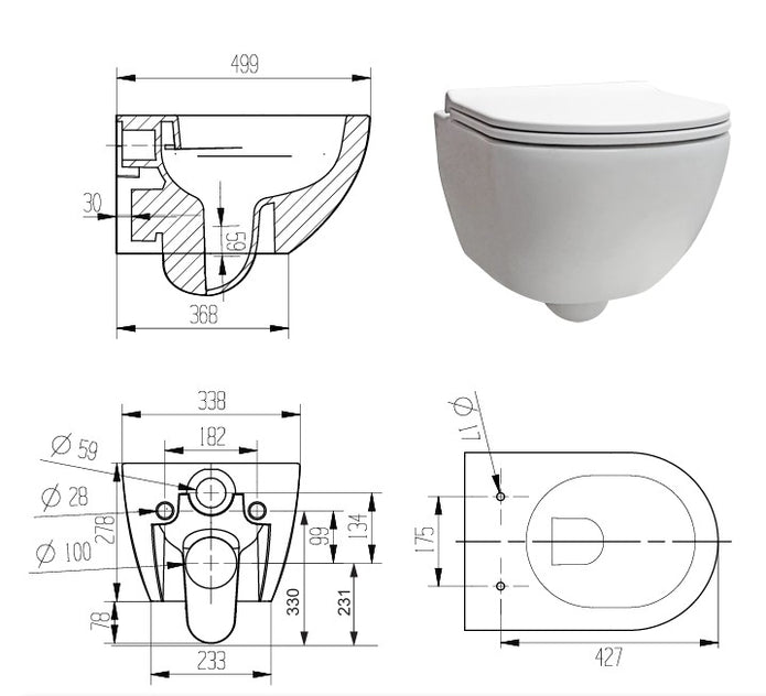 VASO WAVE SOSPESA